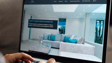 Swift Home Improvements - Website - Laptop view